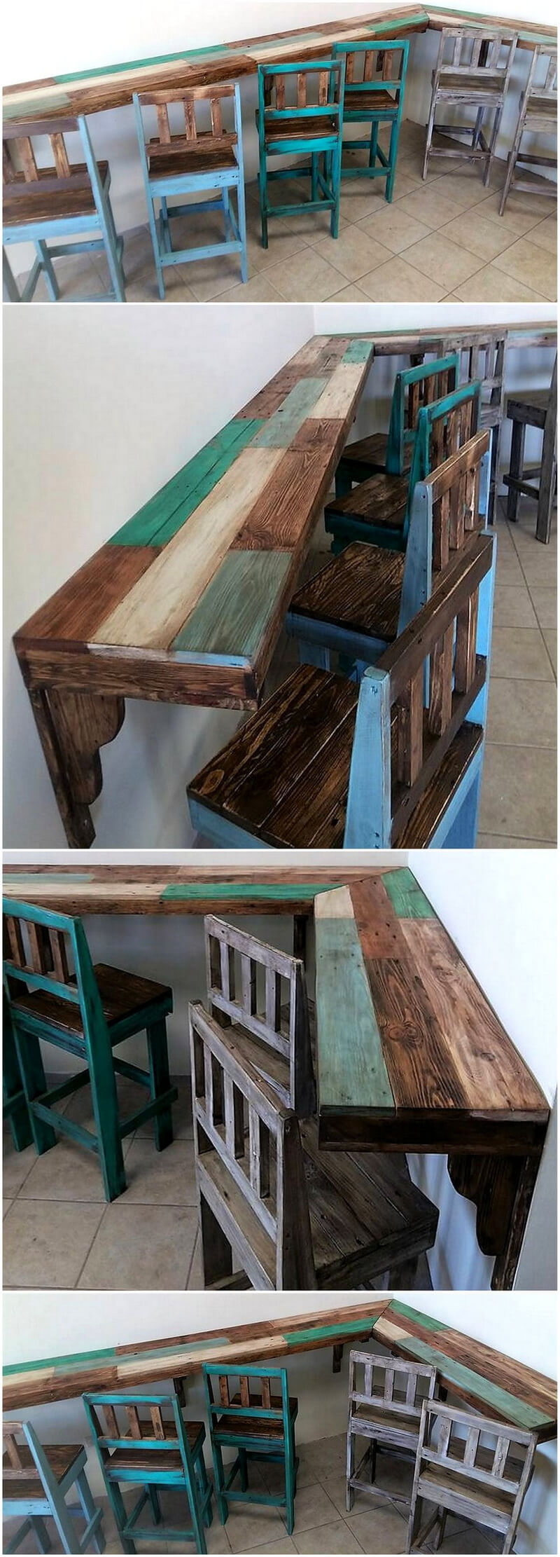 simple wood pallet seating idea