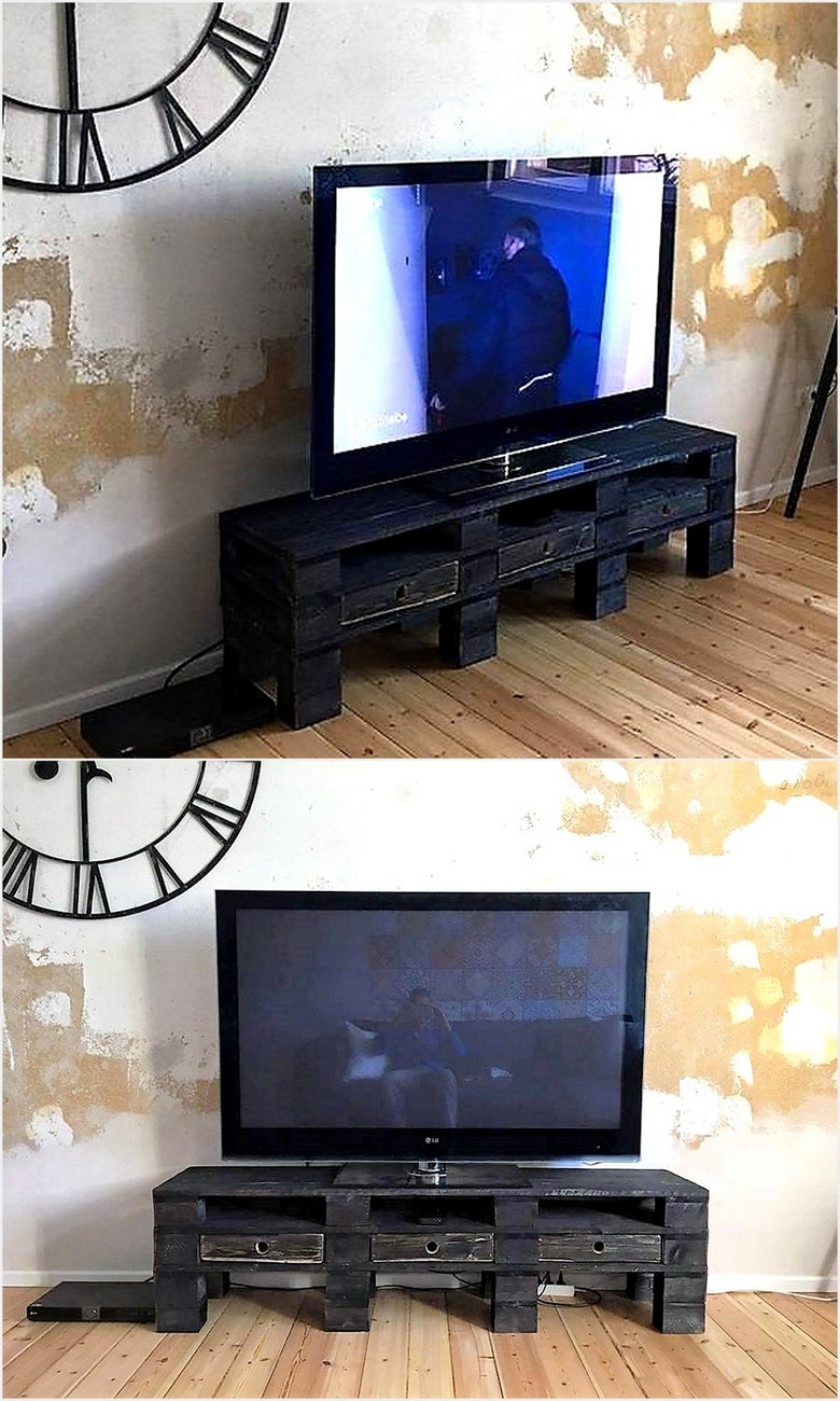 rustic-look-pallet-tv-stand