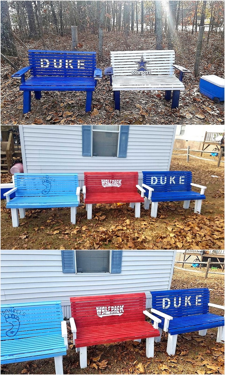 wooden-pallet-patio-benches