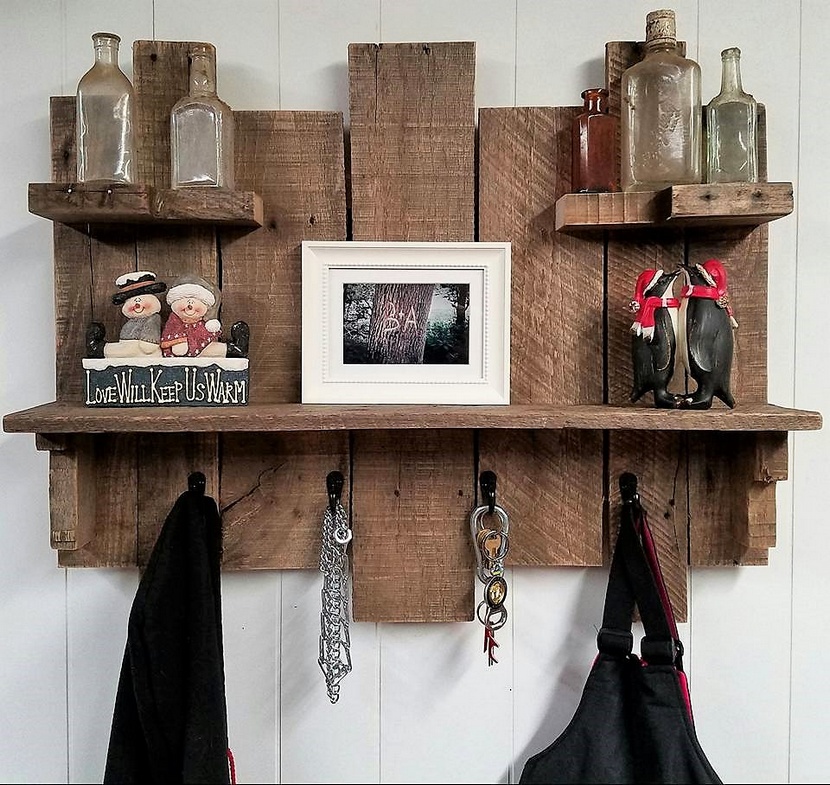 wood pallet shelves