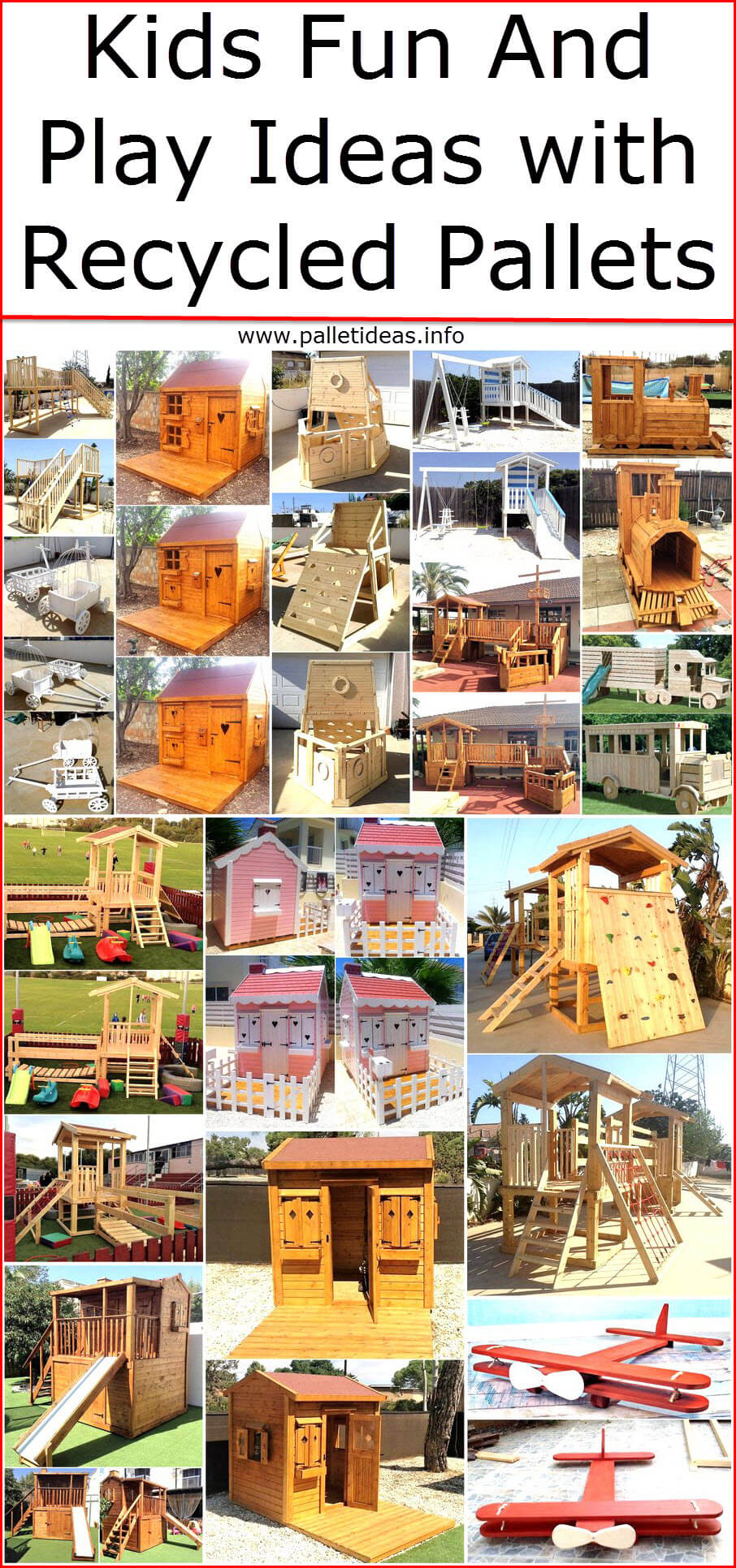 Kids Fun And Play Ideas with Recycled Pallets