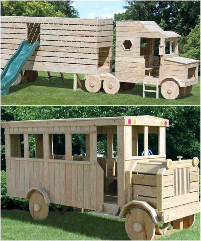 pallets play truck for kids