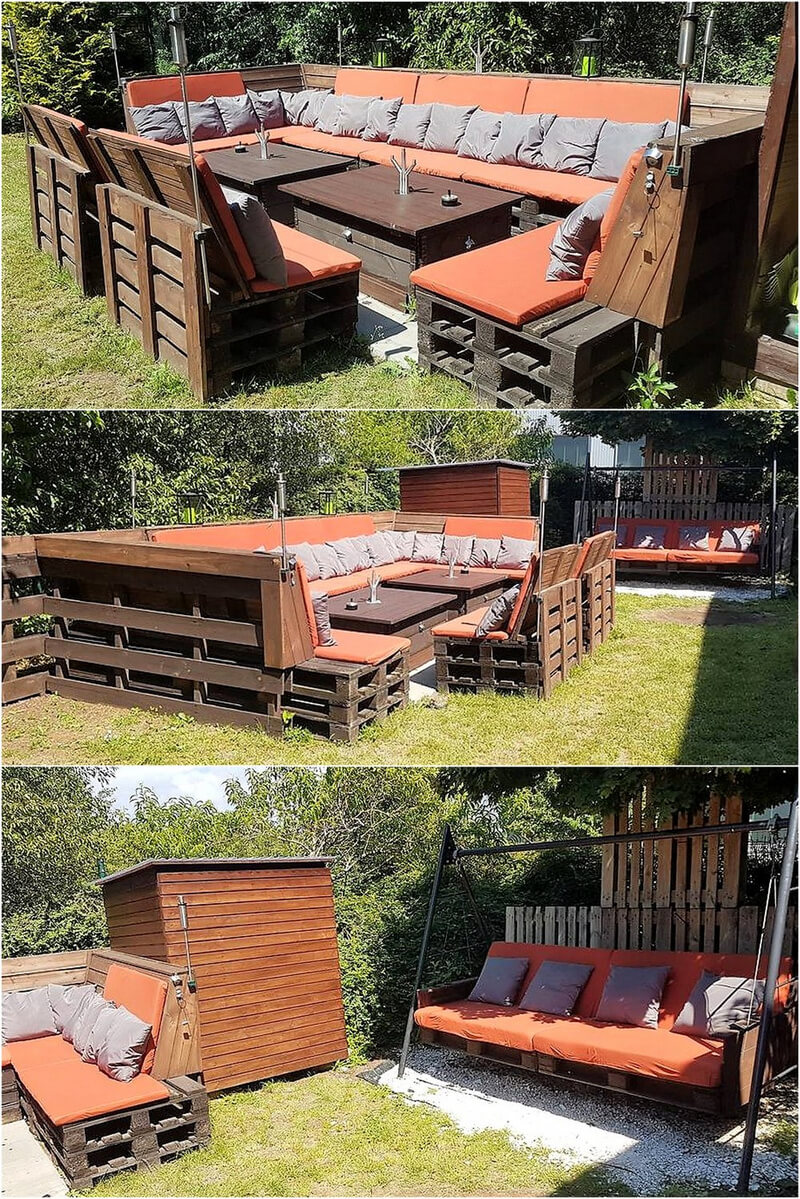 outdoor furniture made with pallets wood