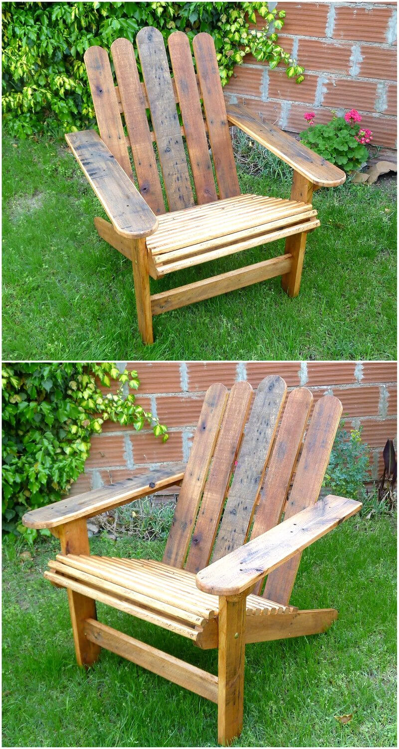 pallets garden armchair