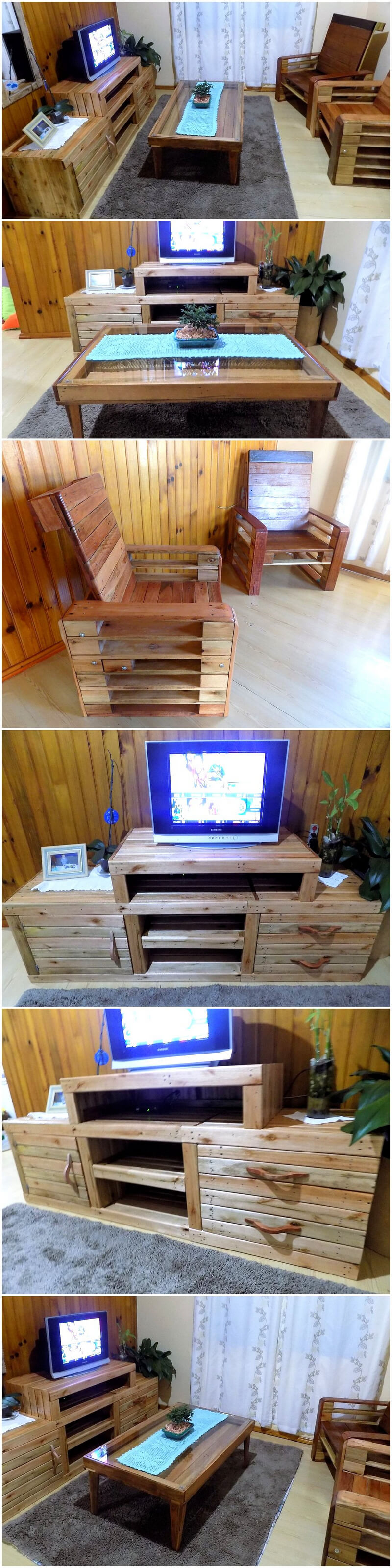 pallets indoor furniture idea