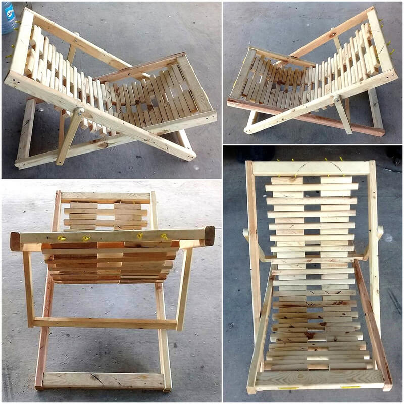 wood pallets artistic chair idea