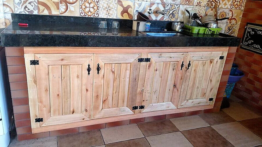 wood pallets kitchen cabinets