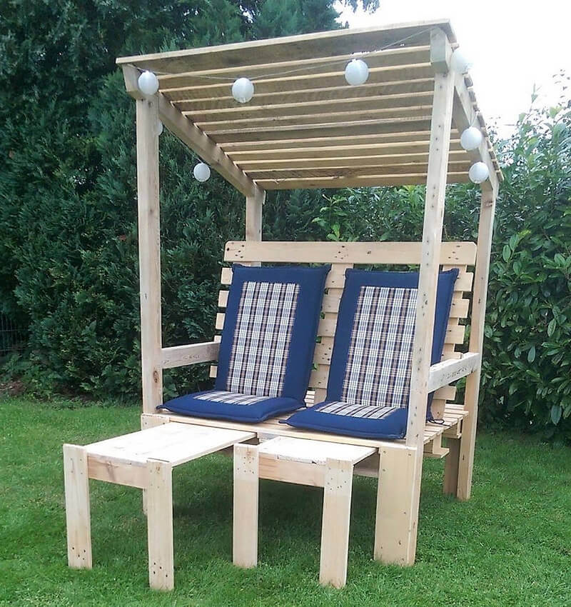 pallets recycled strandkorb chair