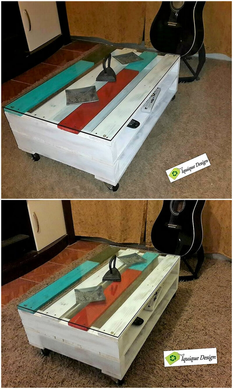 pallets wood coffee table