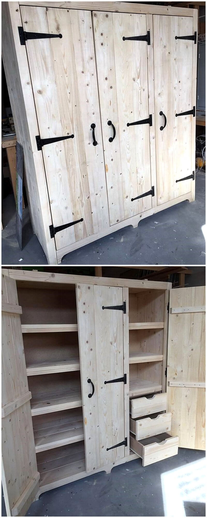 recycled pallets Cupboard