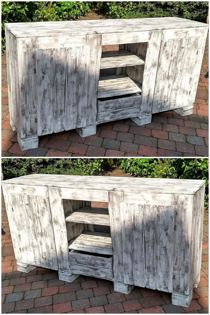 Wood Pallet Media Console