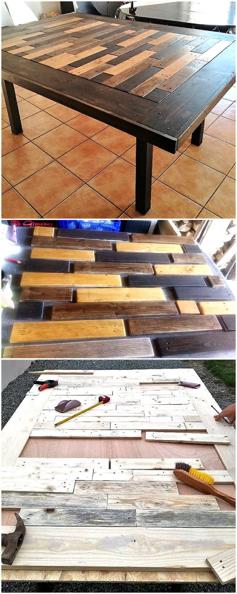 diy dining table out of pallets