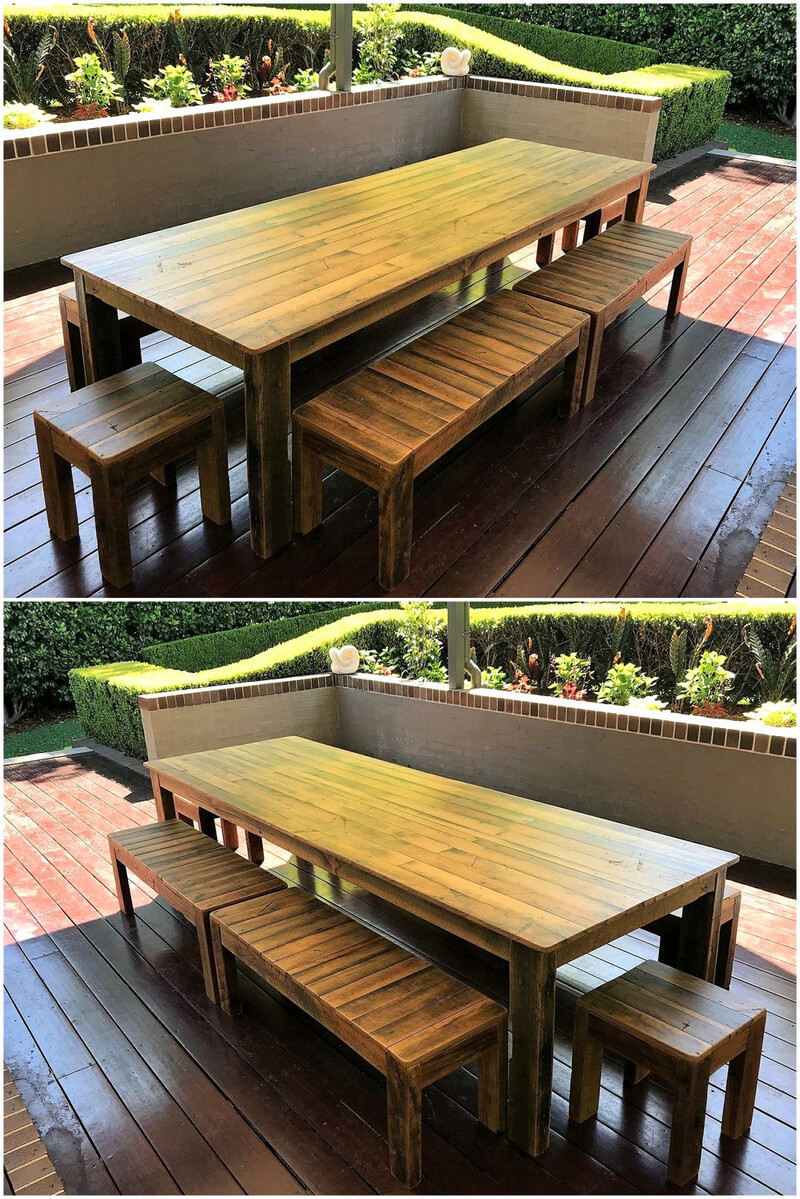 pallet patio dining for patio