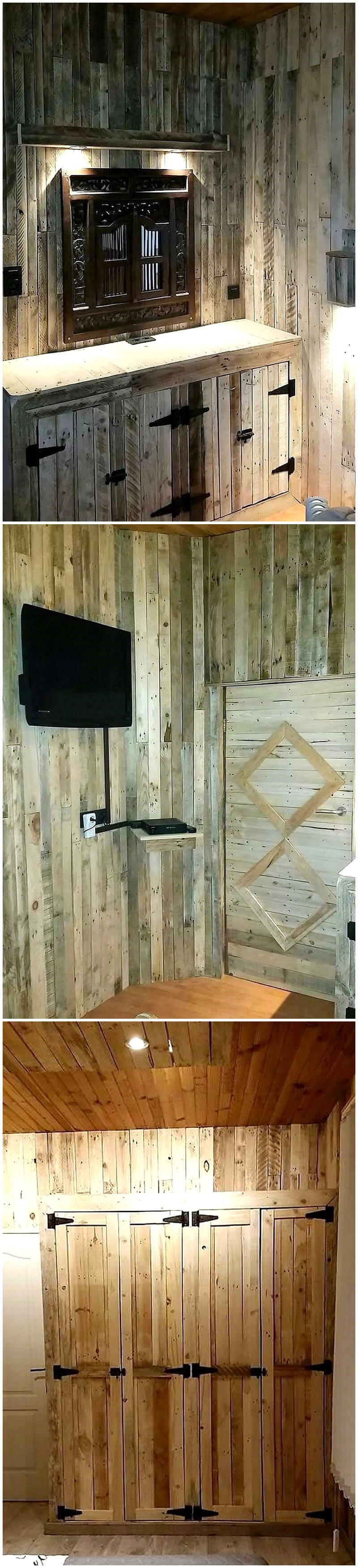 pallets wooden bedroom works