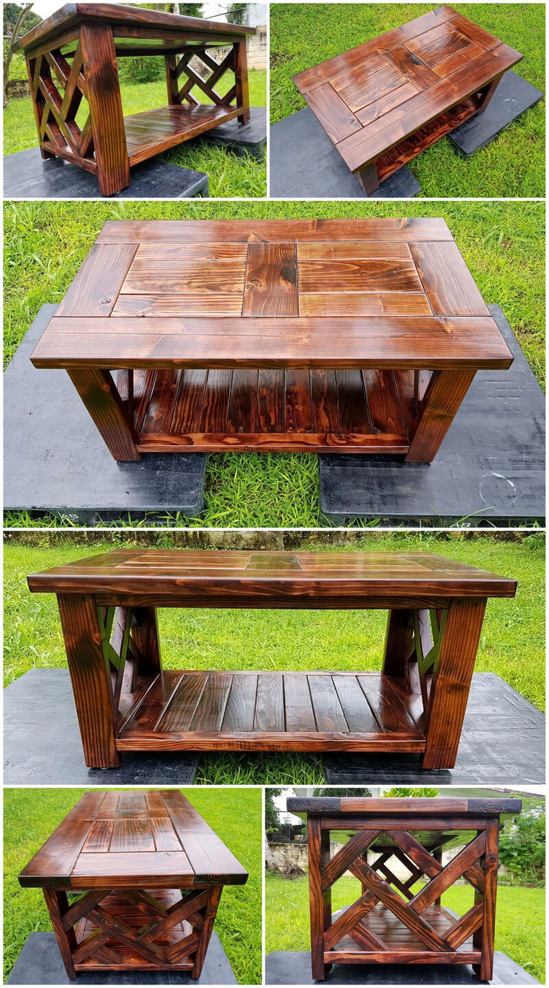 reused pallets coffee table