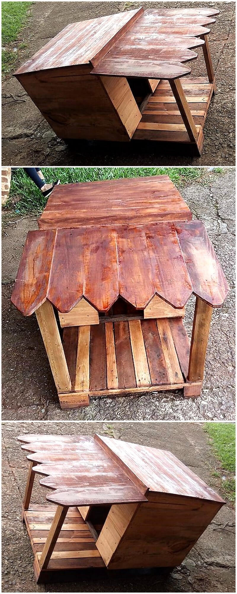 wooden pallets made dog house