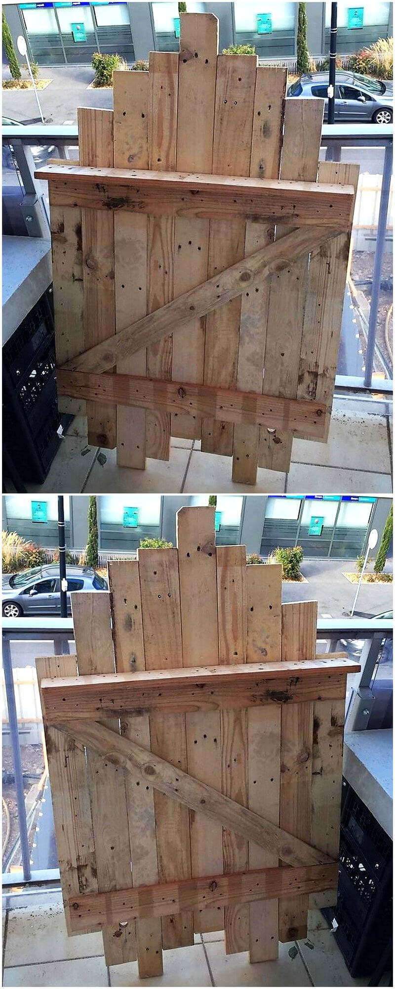 pallet coat hanger idea