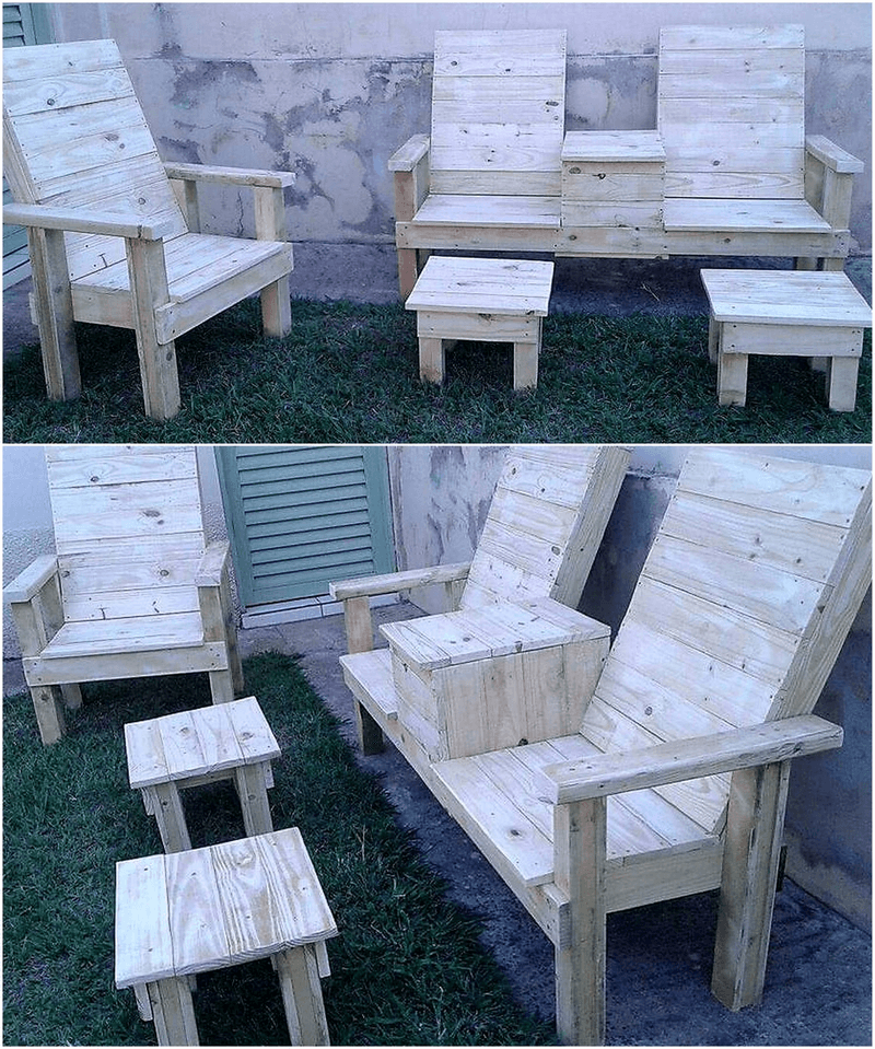 pallets wood garden furniture