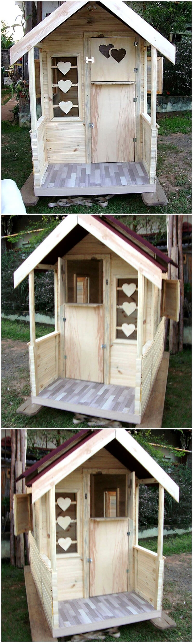recycled pallets kitchen playhouse