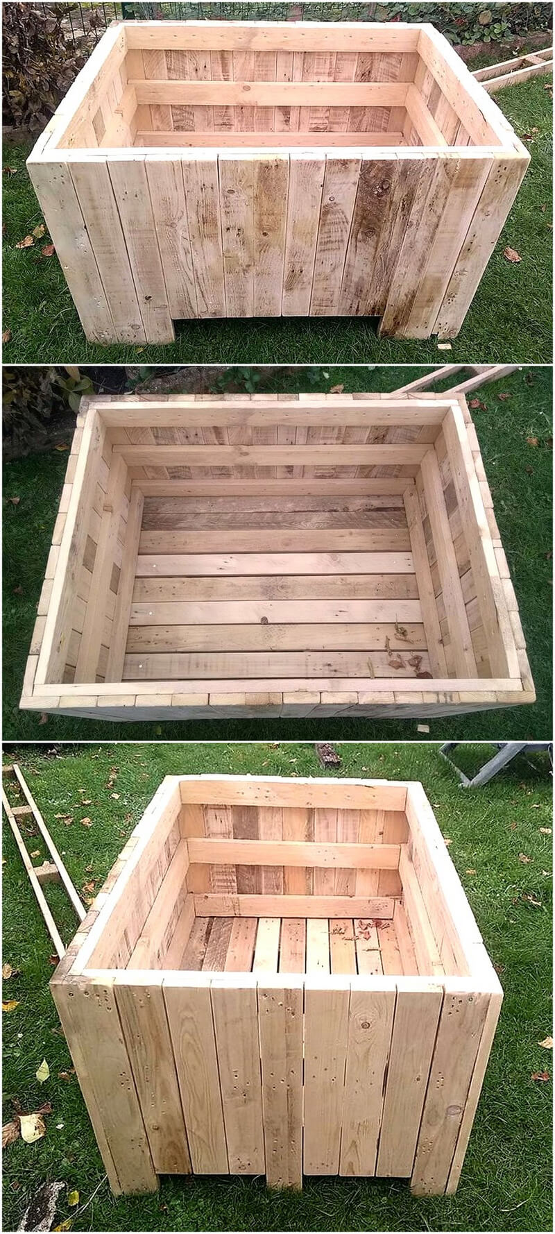 repurposed pallets planter