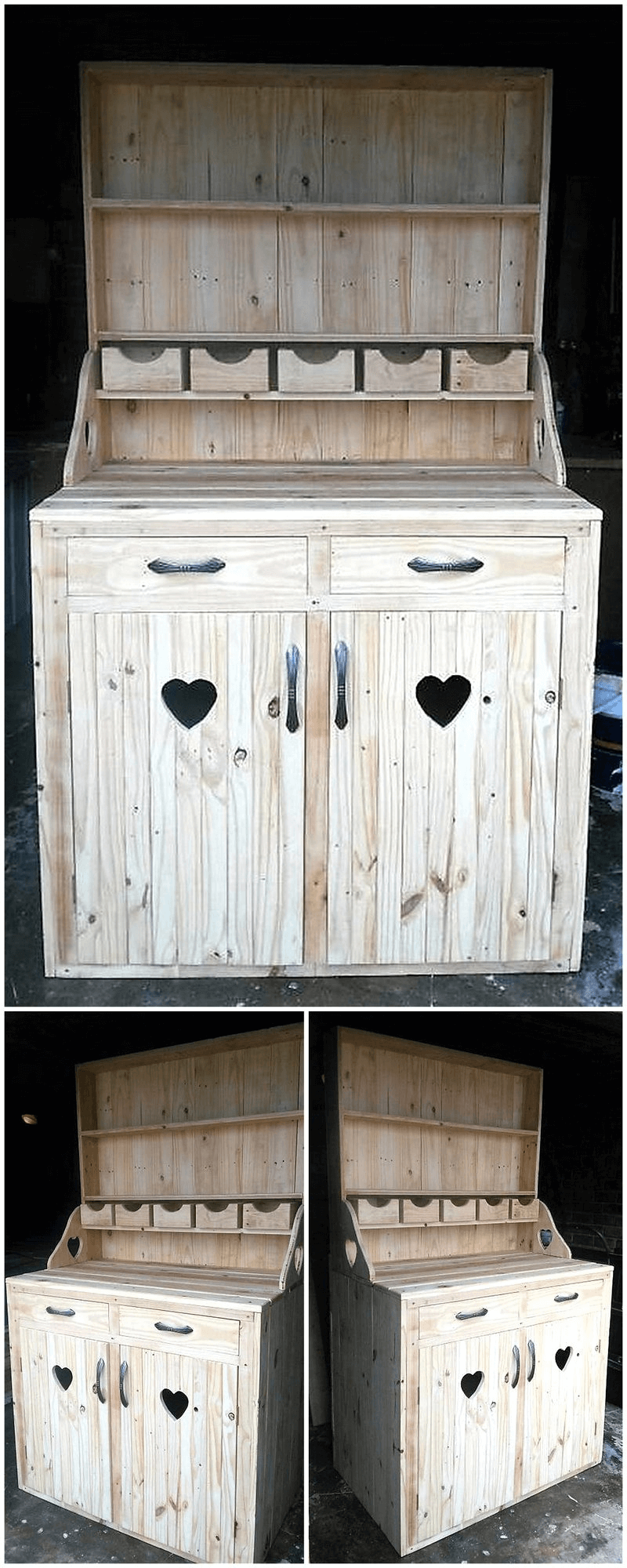 wood pallets kitchen cupboard