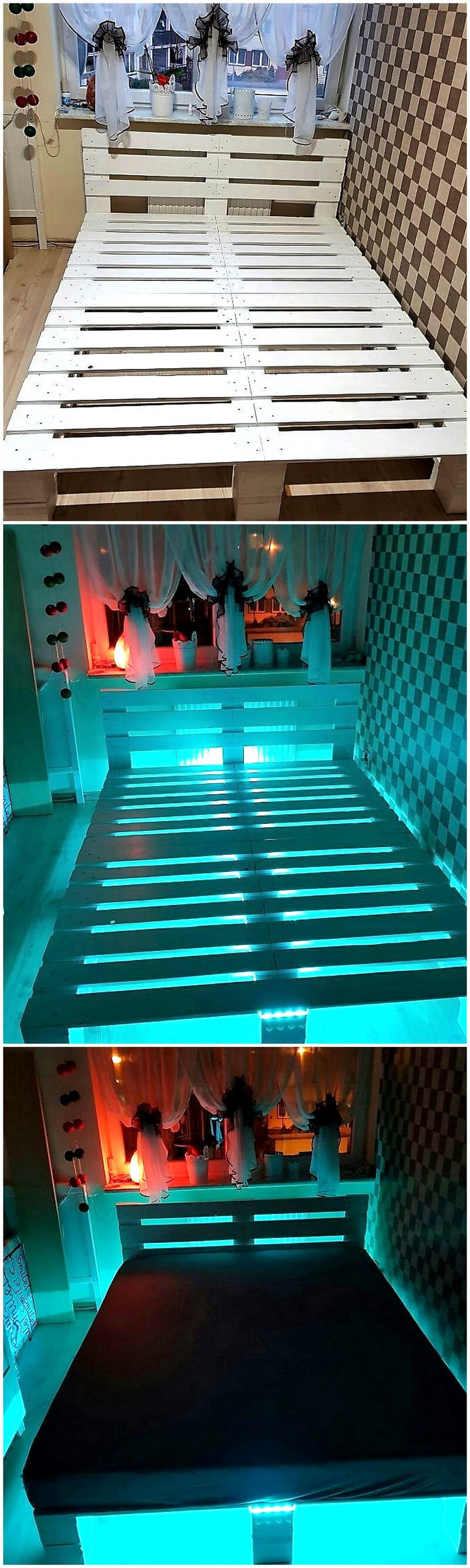 wooden pallet bed plan