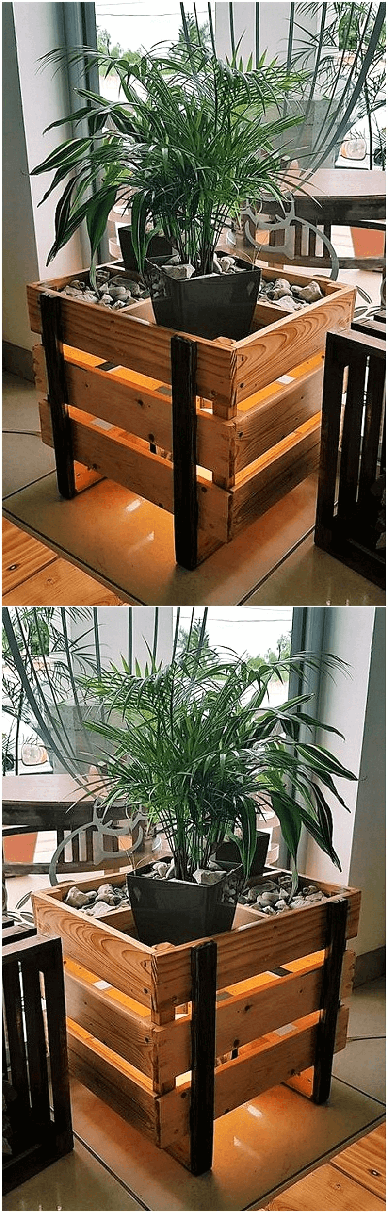 wooden pallet planter