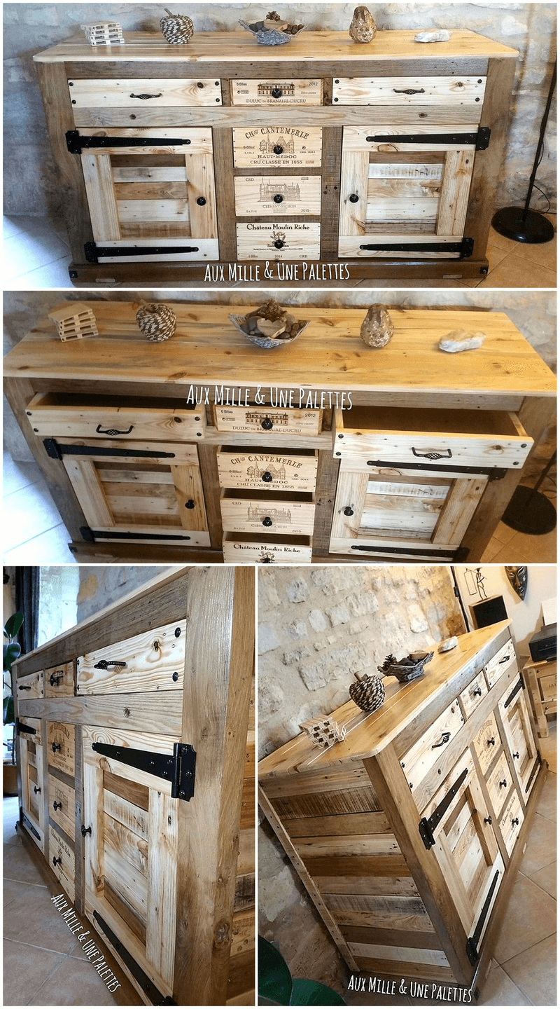 wooden pallets entryway table