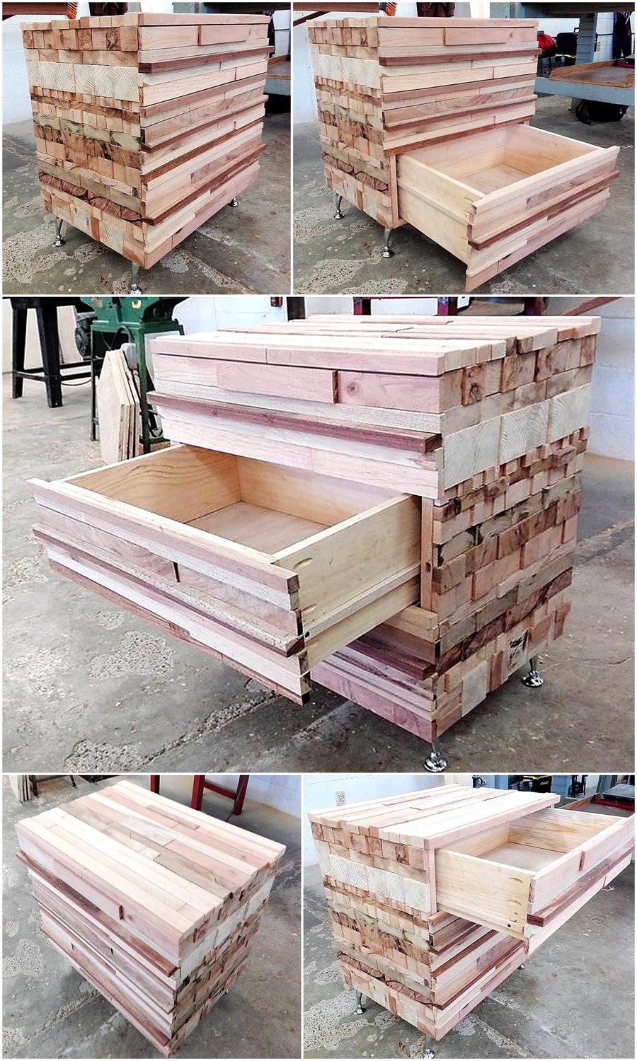 Wood Pallet Dresser Table With Drawers Pallet Ideas