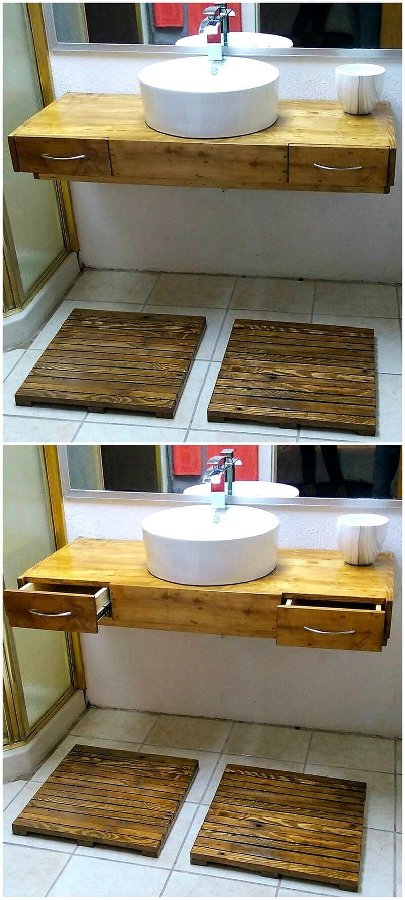 creative pallet sink plan