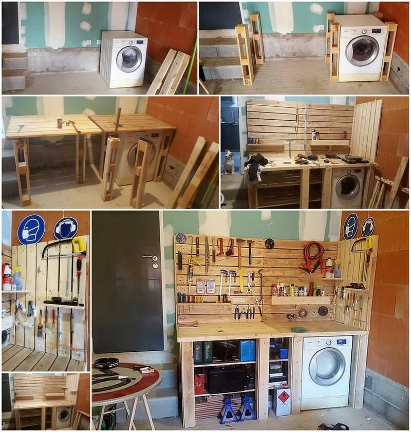 diy pallet garage workshop