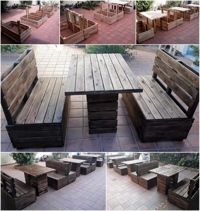 diy pallets patio restaurant furniture