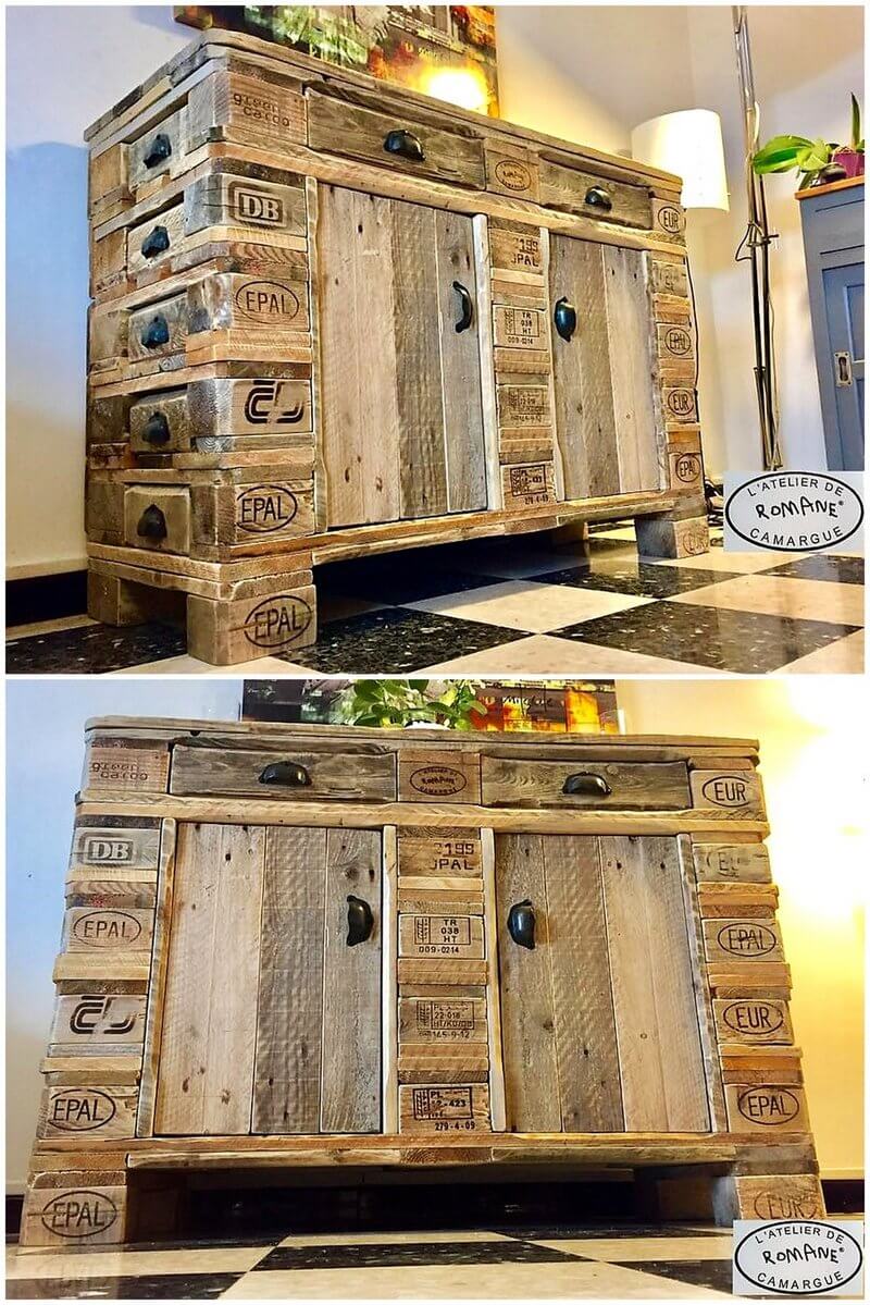 pallet chest of drawers cabinet