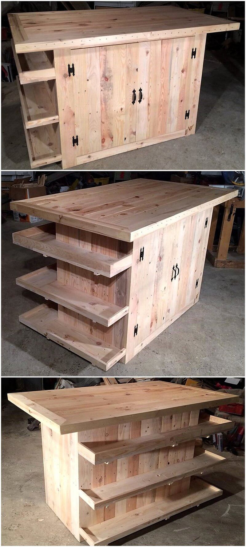 pallet kitchen island plan