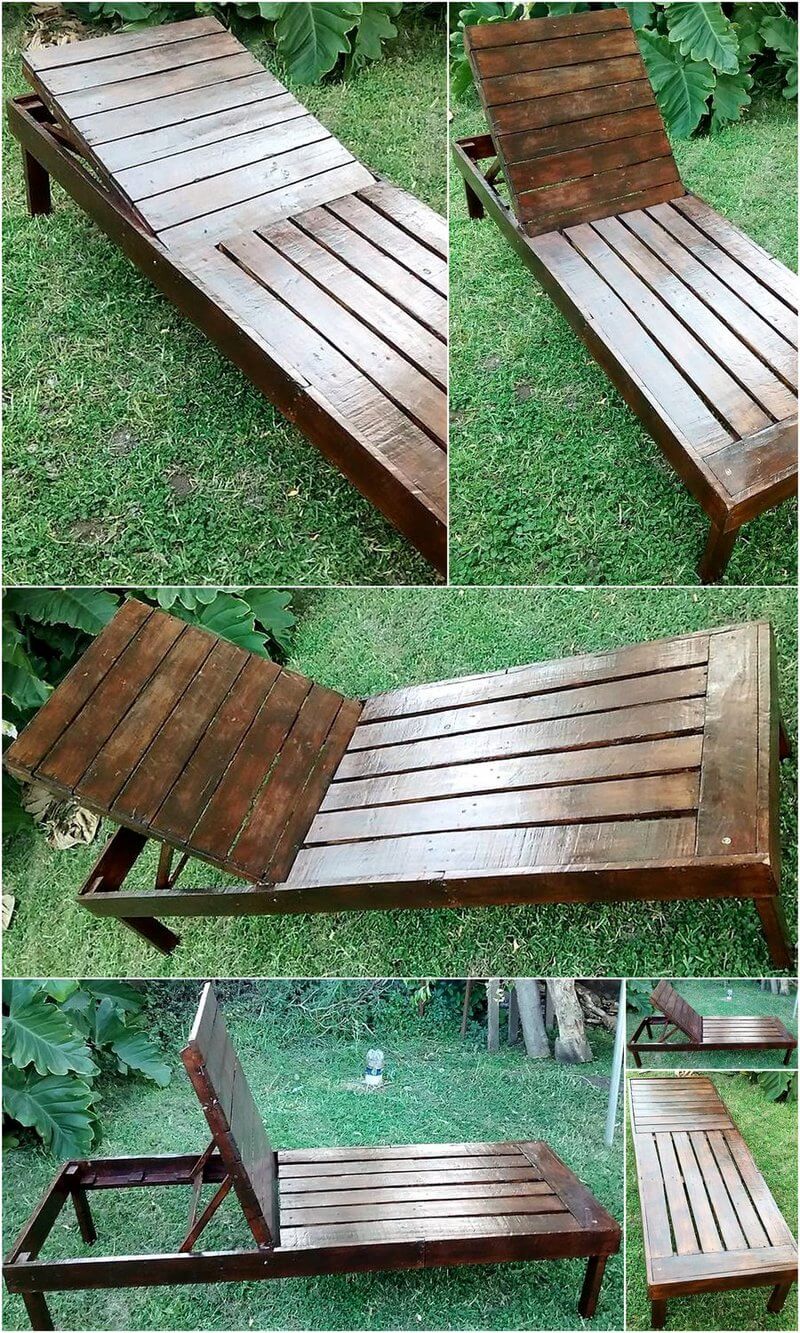 pallet patio sun lounger idea