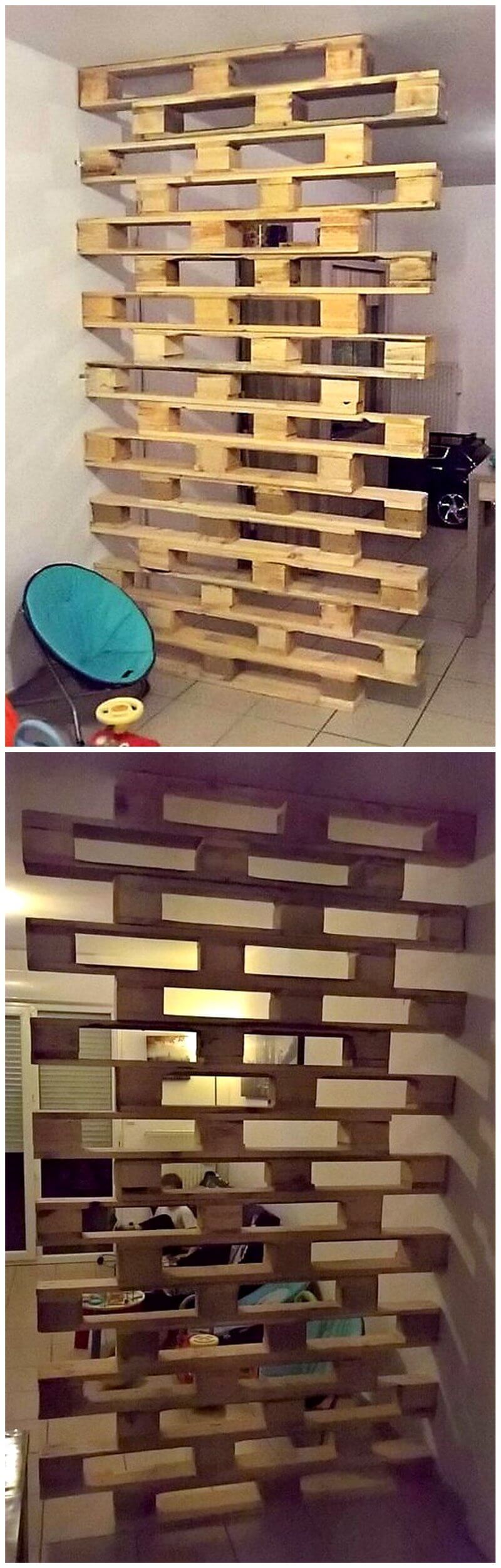pallet space divider plan