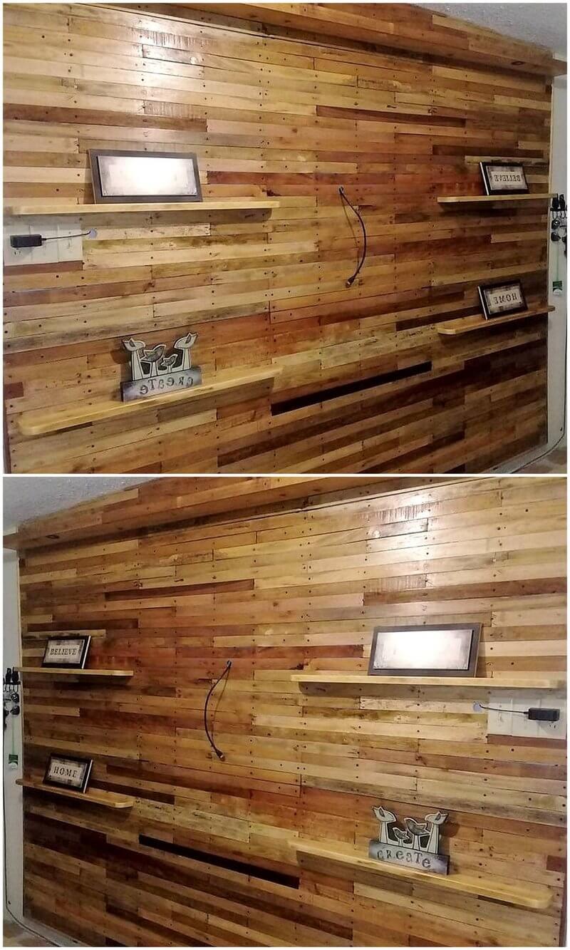 pallet wall art for lcd