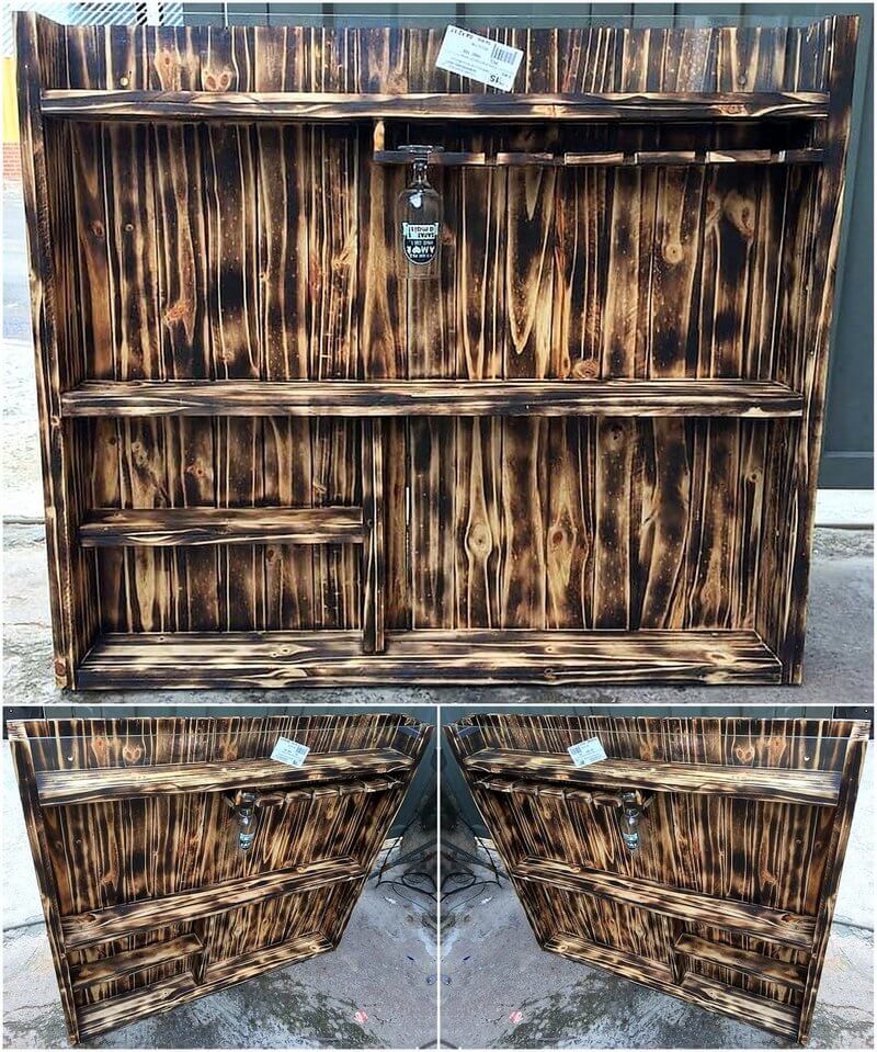 pallet wall hanging bar