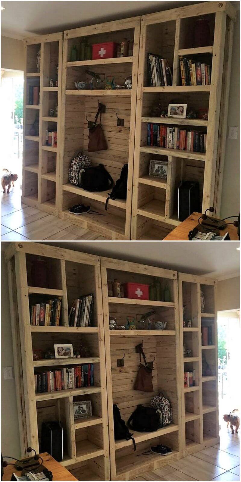 pallet wardrobe project