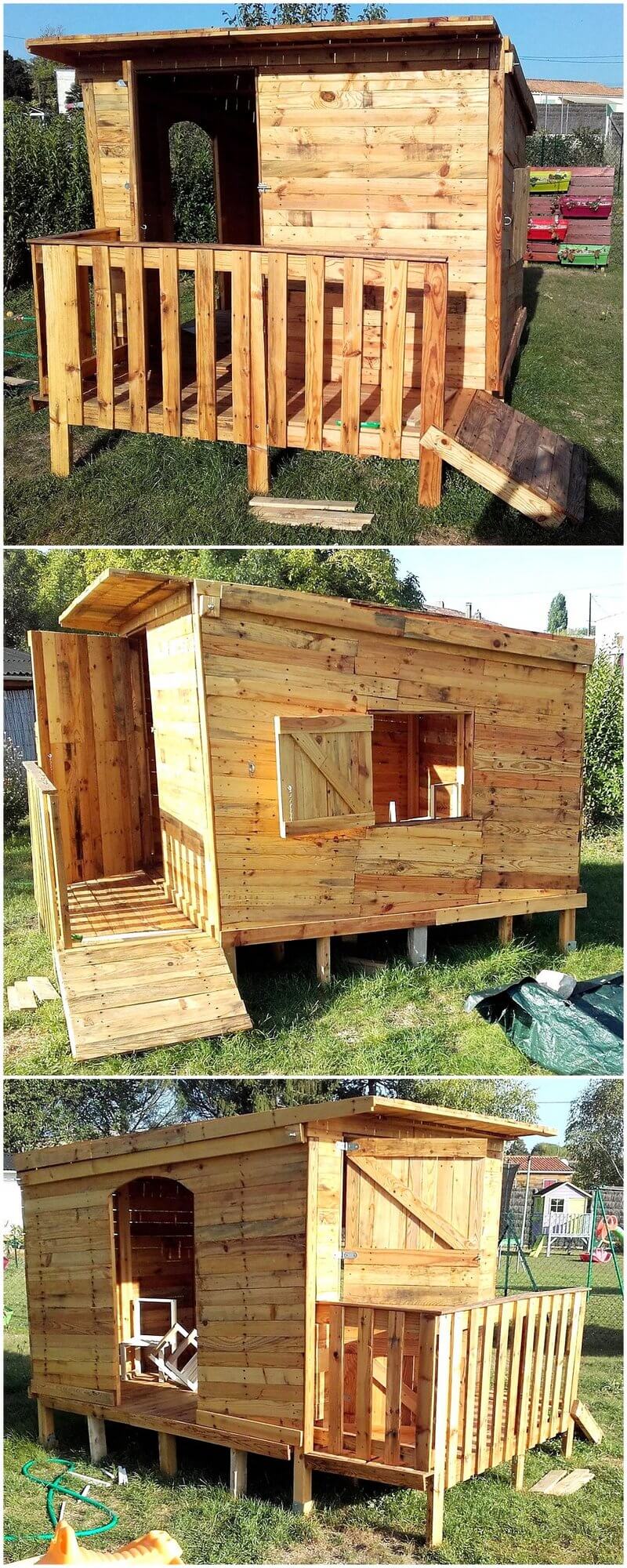 pallets kids playhouse