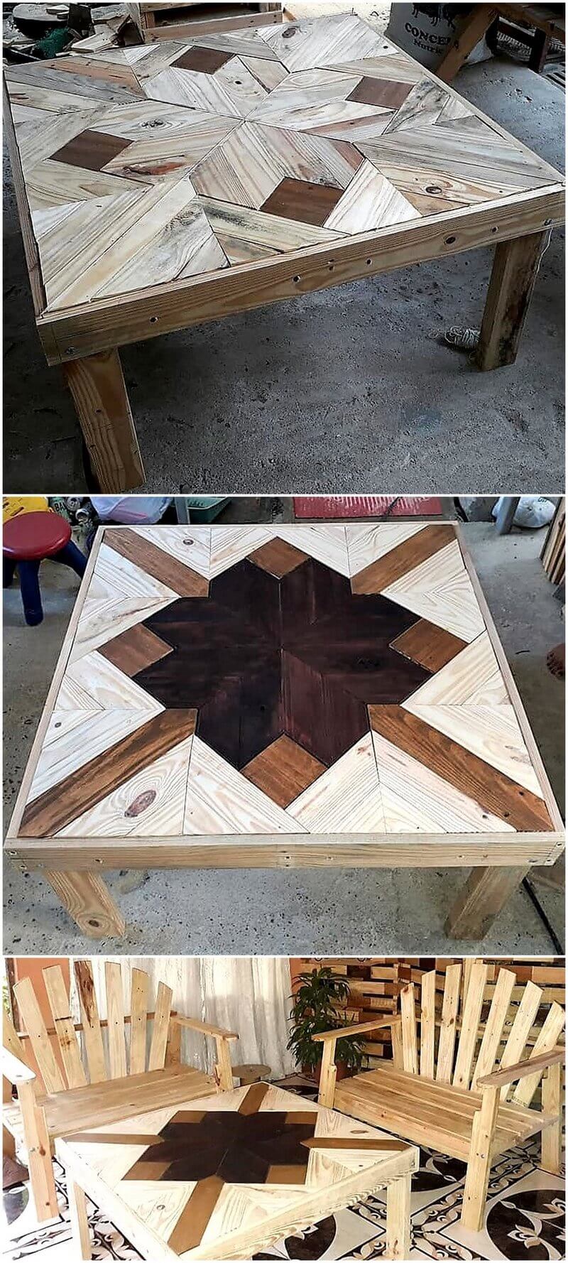 repurposed pallet table plan