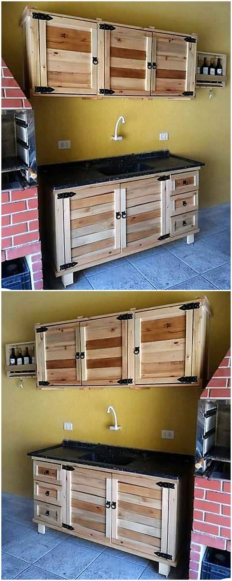 simple pallet kitchen plan