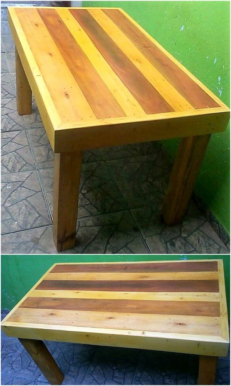 wooden pallet coffee table