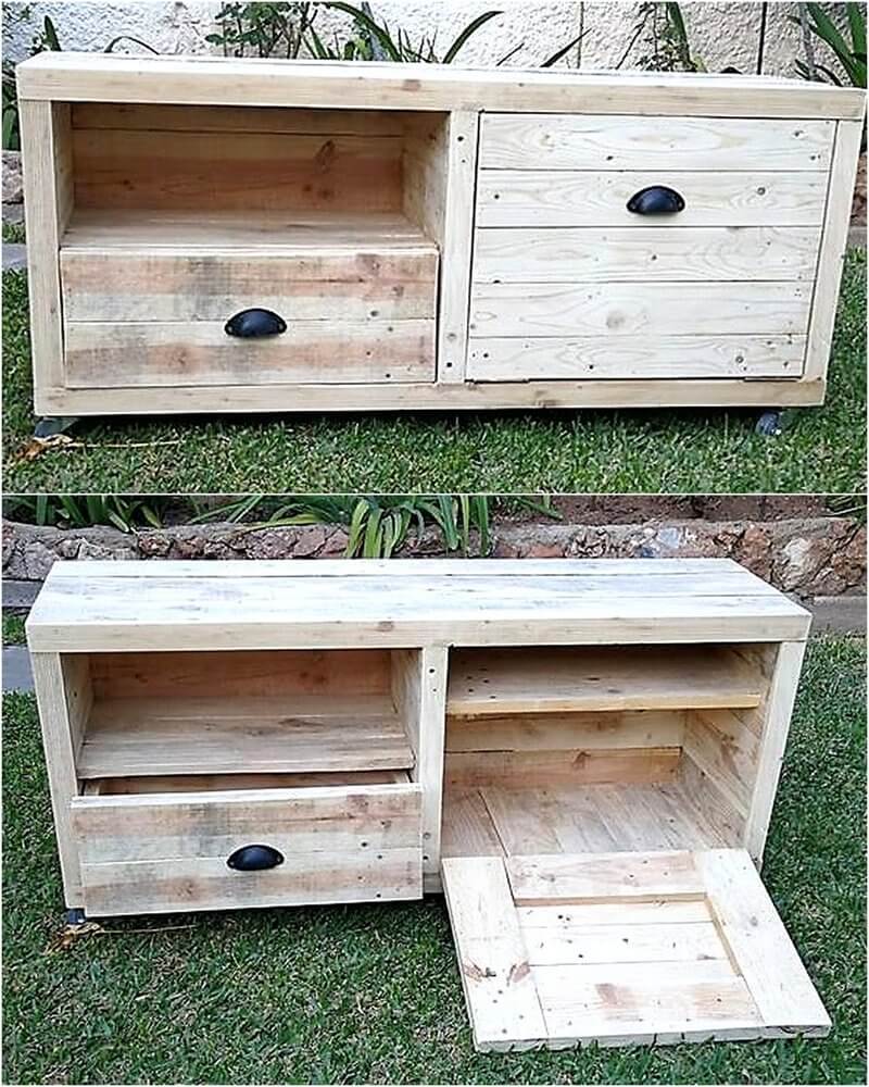 wooden pallet tv stand