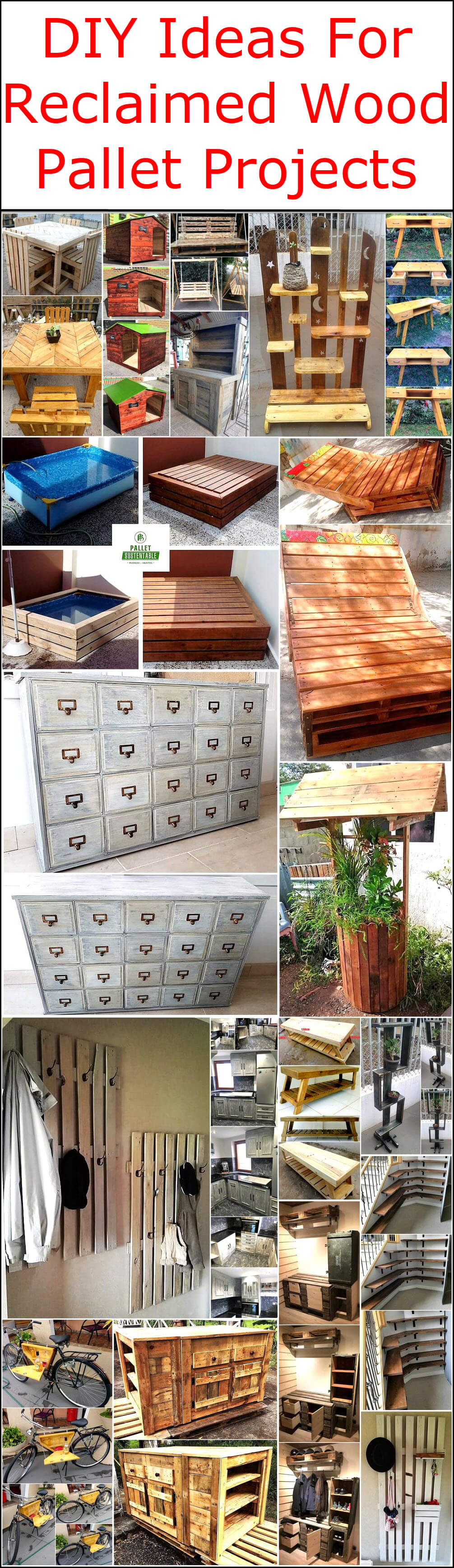 DIY Ideas For Reclaimed Wood Pallet Projects