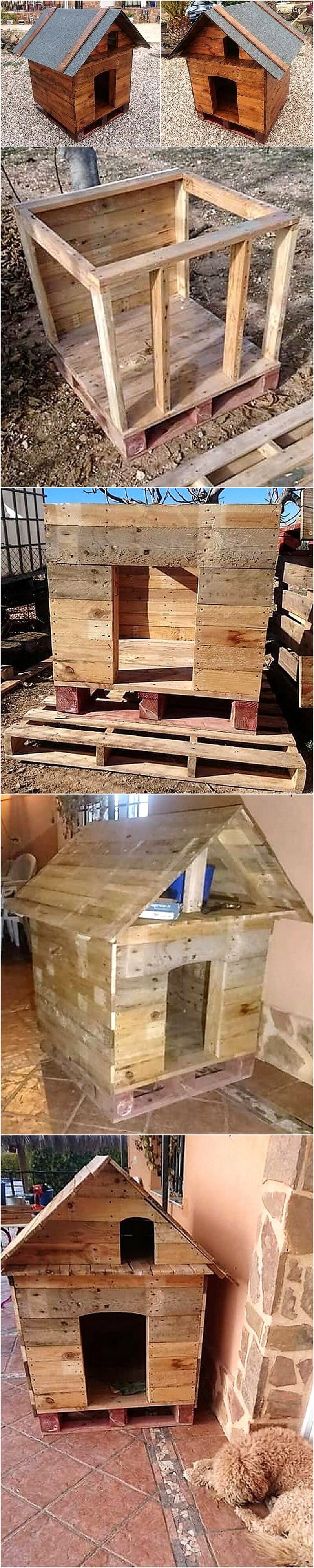 diy wood pallet dog house