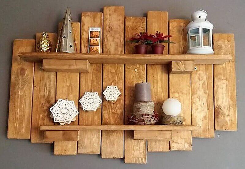 pallet decor shelf idea