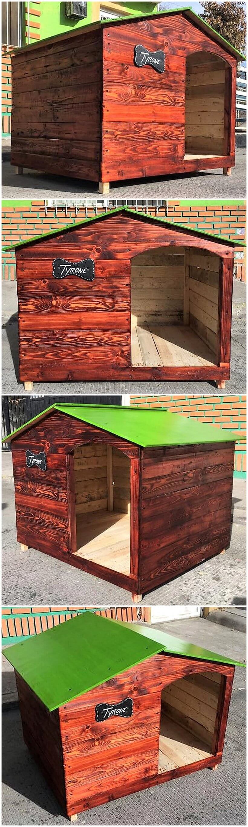 wood pallet dog house