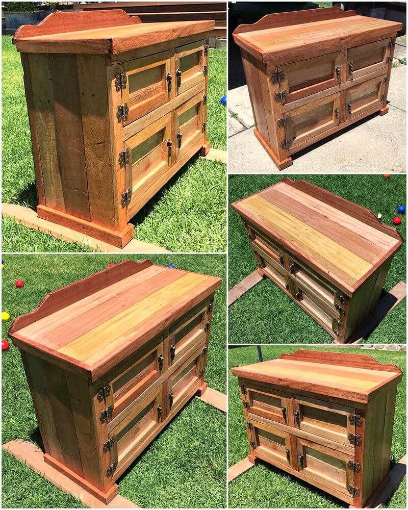 wood pallet kitchen cabinet