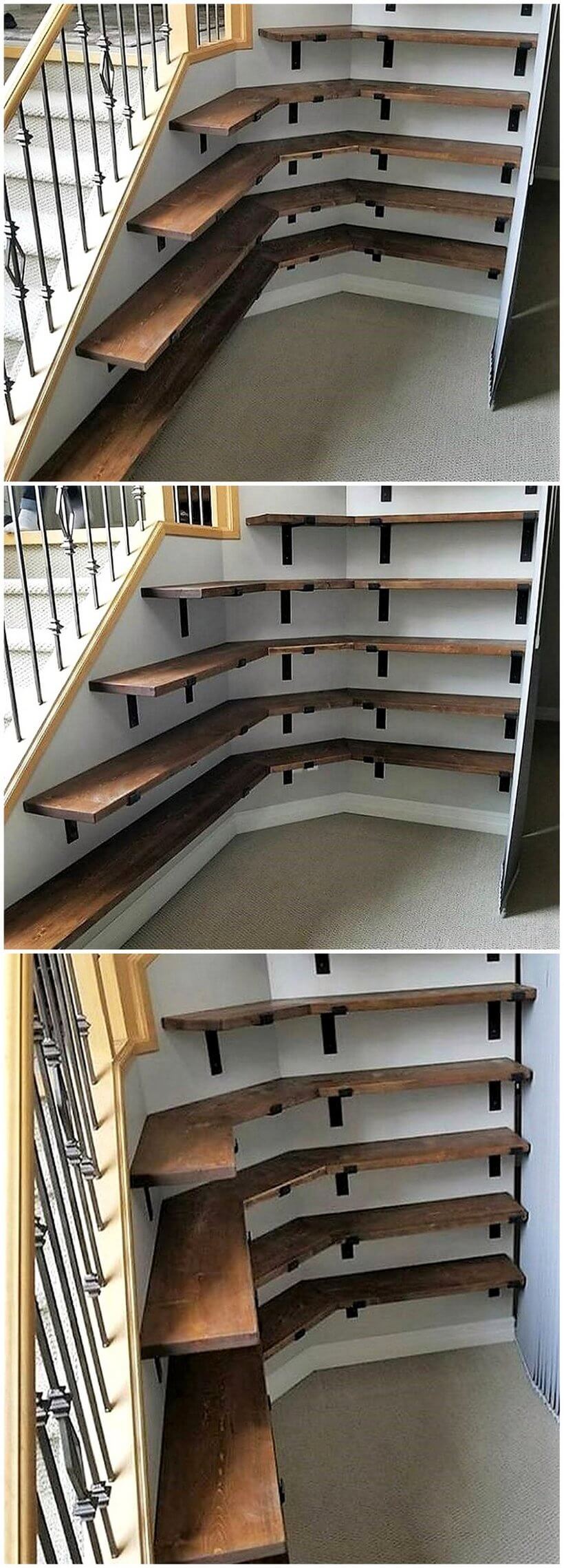 wood pallet shelving plan